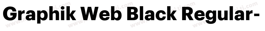 Graphik Web Black Regular字体转换